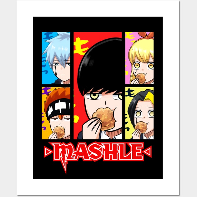 mashle magic and muscles' Poster, picture, metal print, paint by