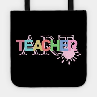 Art teacher colorful Tote