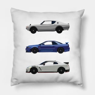 Minimalist Skyline GT-R 03 Pillow