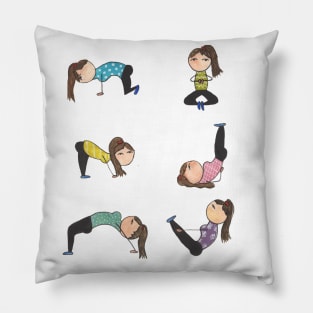 Yoga Pose Girl Pillow