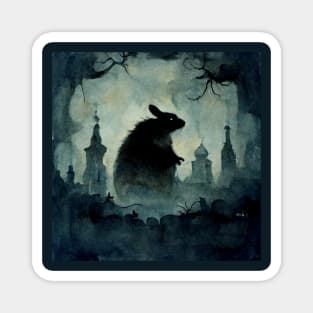 Monster Rodent Wandering at Night Magnet