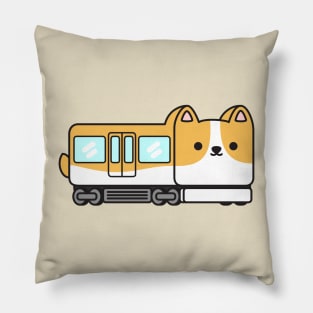 Corgi Train Pillow