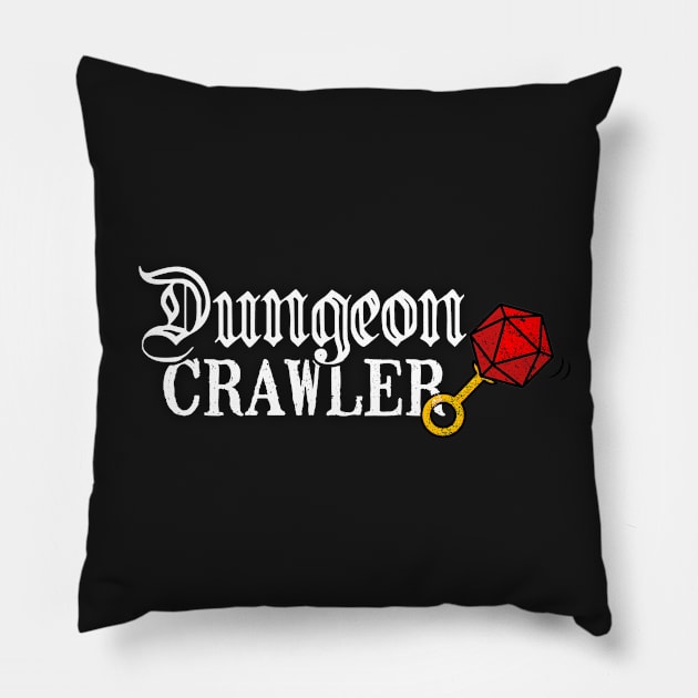 Dungeon Crawler Pillow by NinthStreetShirts