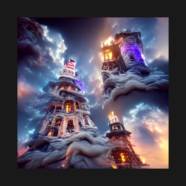 Tower Of Illusion Artificial Intelligence Arts by Artificial Intelligence Art