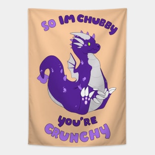 Chubby Grump Purple Tapestry