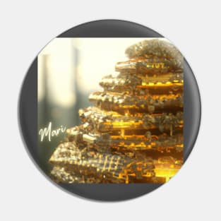 Hot Gold Hive Pin