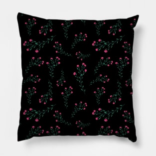 Pink Berries Patterns Pillow