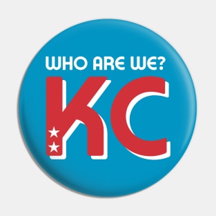 Who Are We? KC! Teal Pin