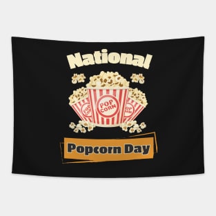 national popcorn day Tapestry