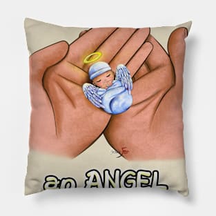 Mother of an Angel Baby (Tan) Pillow