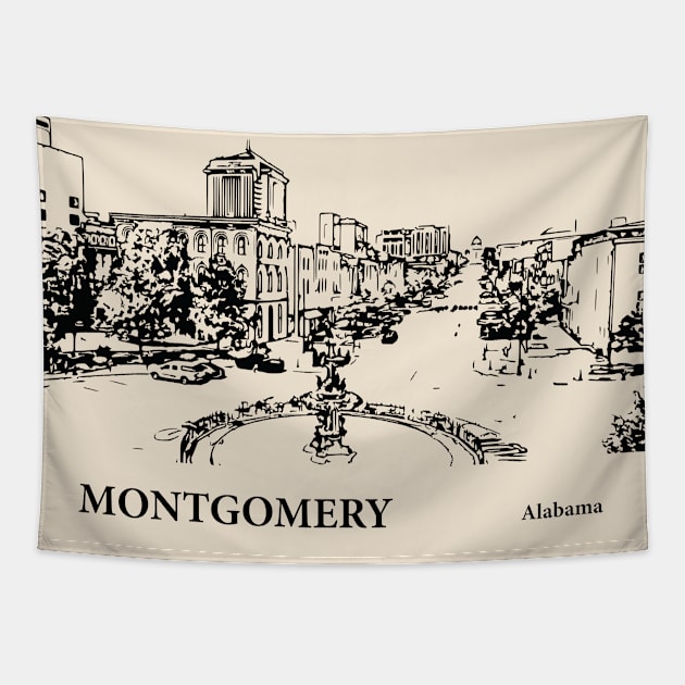 Montgomery - Alabama Tapestry by Lakeric