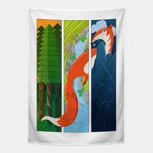 fox full day Tapestry