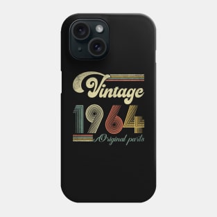 Retro Vintage 1964 60th Birthday Gift Men Women 60 Years Old Phone Case