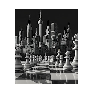 Metropolitan Checkmate: Chess City Skyline gift T-Shirt