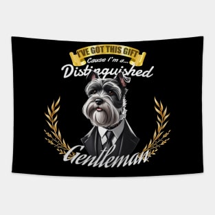 The Distinguished Schnauzer Gentleman Tapestry