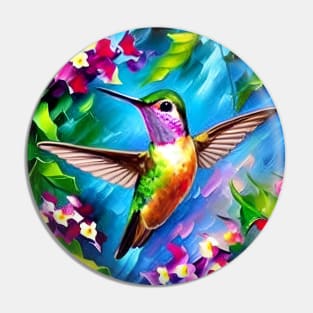 Hummingbird in Flight Pin