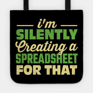 i'm silently creating a spreadsheet for that Tote