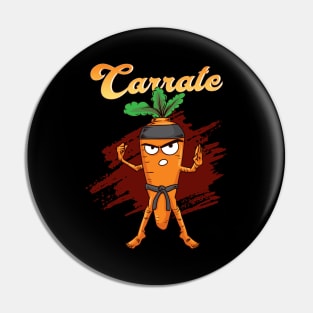 Carrate Karate Carrot Pun Pin