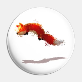 Artistic Jumping Fox Pin