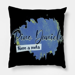 Pino Daniele nero a meta Pillow