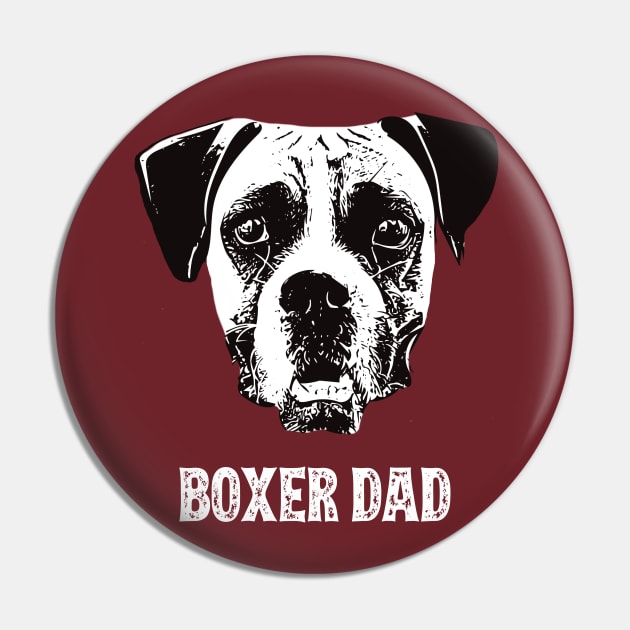 Boxer Dog Dad Pin by DoggyStyles