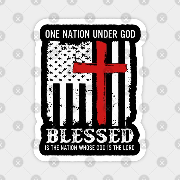 One Nation Under God Flag Magnet by QUYNH SOCIU