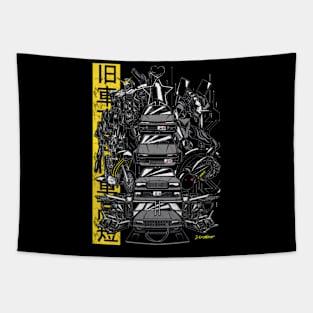 Japanese Introwear Mecha Tapestry