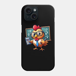 Young Mathematician as a Mathemachicken Humor Phone Case