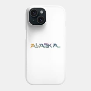 Alaska Tie Dye License Plate Design Phone Case