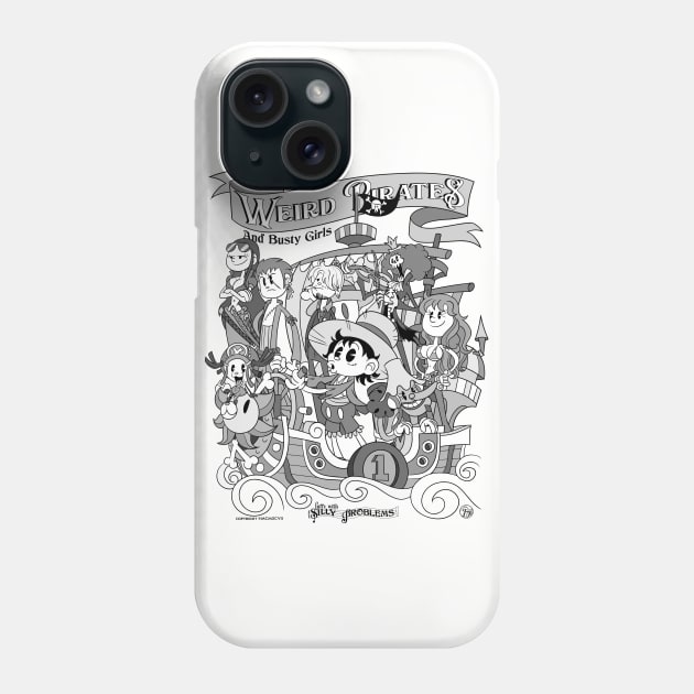 One Piece Weird Pirates and Busty girls Phone Case by Juandamurai