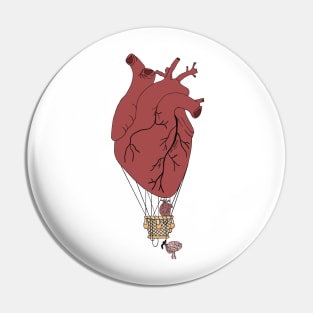 Cute anatomical heart design Pin