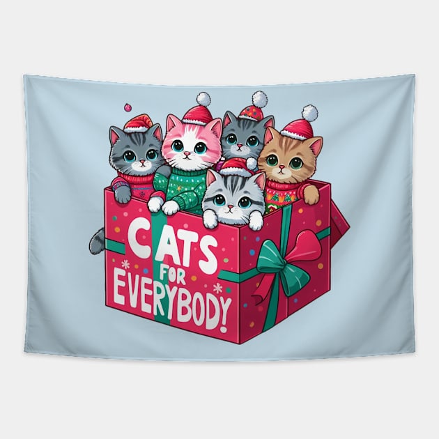 cats for everybody Tapestry by BukovskyART