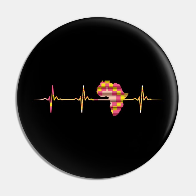 Africa Map, Kente Pattern, Heartbeat, Love Africa Pin by kentevibes