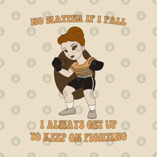 Old Cartoon Style pin up - Keep on Fighting. by JuditangeloZK