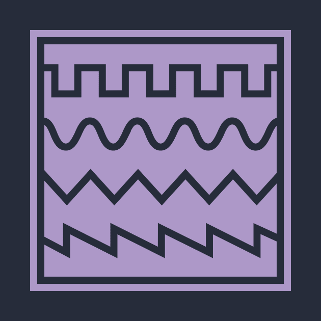 Synthesizer Waveforms Purple by Atomic Malibu