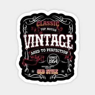 70th Birthday Gift for Men Vintage 1954 Aged to Perfection Sturgis 70th Birthday Magnet