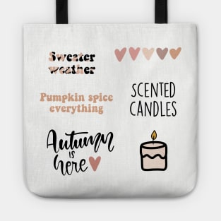 Fall/Autumn Themed Sticker Pack Tote