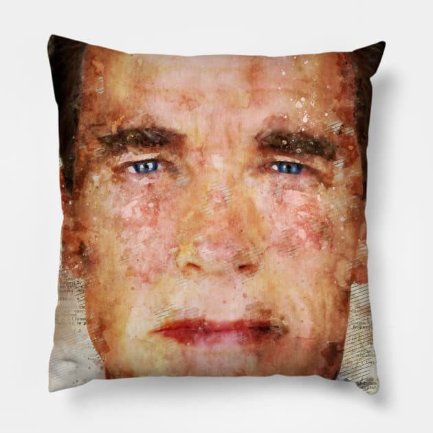 Arnold Schwarzenegger Pillow by Durro