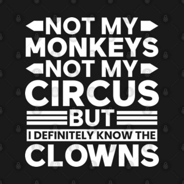 Not my Circus not my Monkeys But I Definitely know the Clowns by justin moore