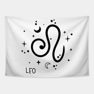 Leo Celestial Zodiac Sign Symbol Tapestry