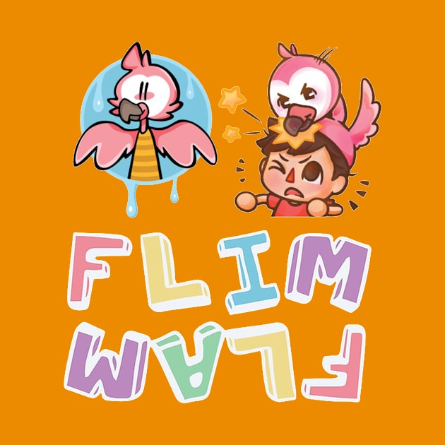 Flim Flam Flamingo Funny by kartika