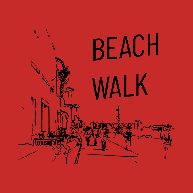 Beach Walk! by Silhouettes In Space