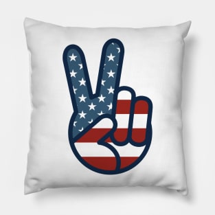 Patriotic Peace Sign Pillow