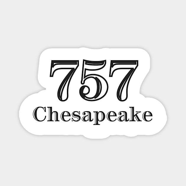 Chesapeake 757 Virginia USA Magnet by AtlanticFossils