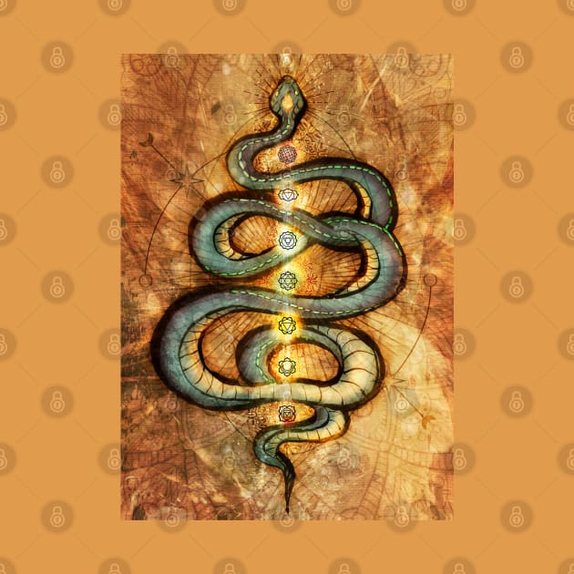 Kundalini Serpent by MCAshe spiritual art 