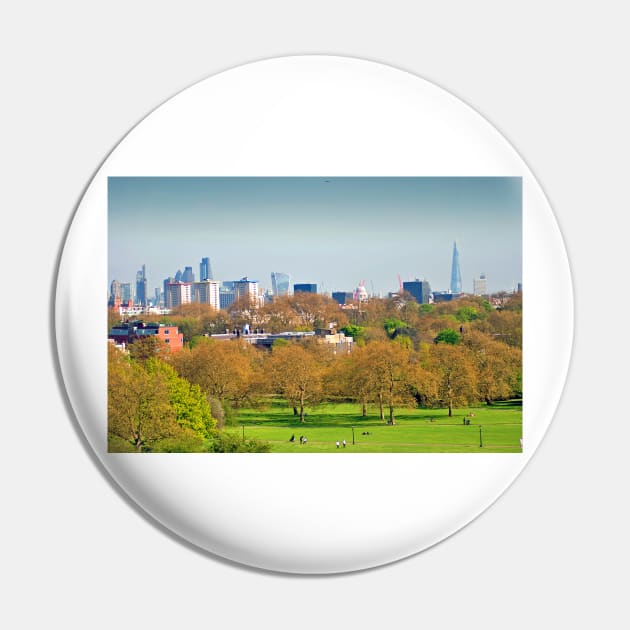 London Skyline Cityscape Primrose Hill Pin by AndyEvansPhotos