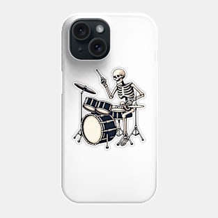 Drummer Skeleton Phone Case