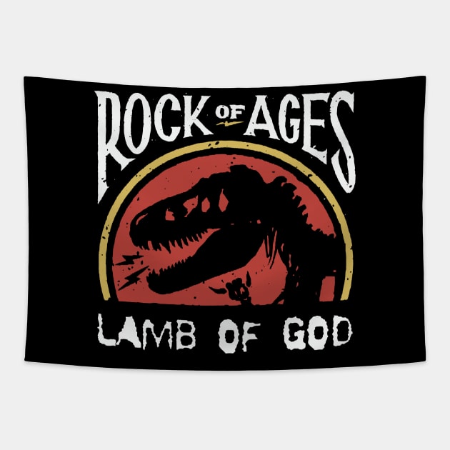 lamb rock of ages Tapestry by matilda cloud