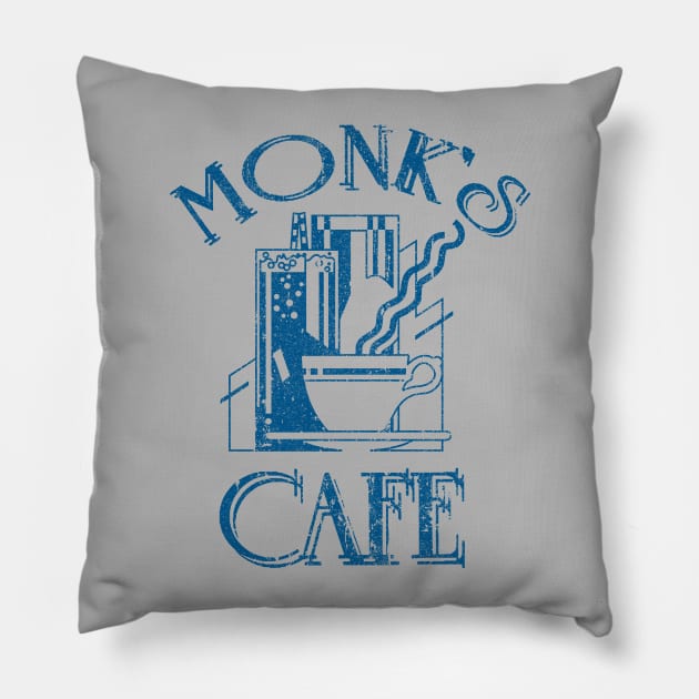 Monk's Cafe - Seinfeld (Variant) Pillow by huckblade
