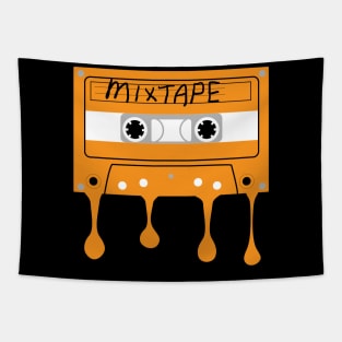 Hip Hop Cassette Mixtape Melting Tapestry